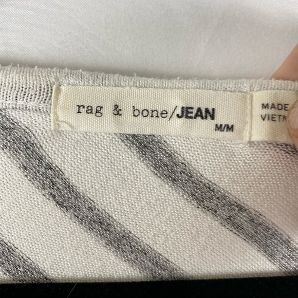 Rag & Bone Theo Striped Jersey Short Sleeve Tee - Picture 5 of 9